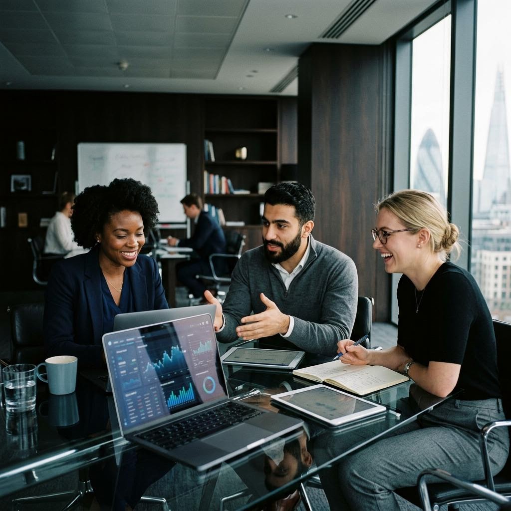 Équipe technique de Rentoflux supervisant les serveurs de calcul